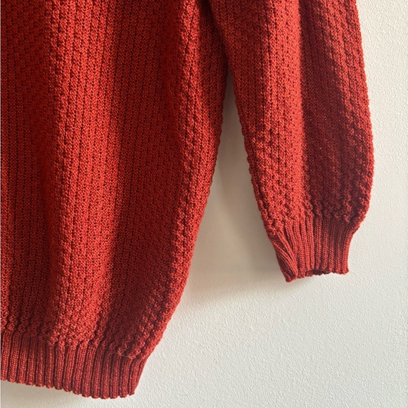 Vintage Rust Collared Sweater - Picture 3 of 5